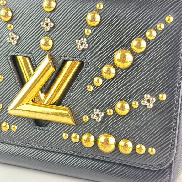 Louis Vuitton Black Epi Leather Twist Shoulder Bag Crossbody - Picture 7 of 8